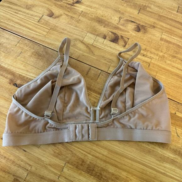 Lively Leopard Spotted Print Mesh Trim Lined Bralette Bra Size 3 - Picture 4 of 6